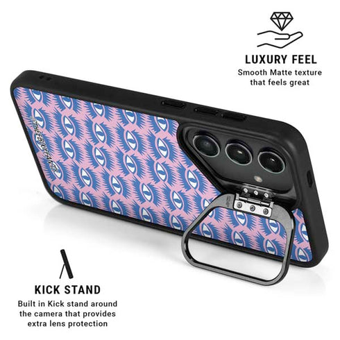 Bouffants and Broken Hearts Bold Eyes 2 Galaxy S25 Kickstand Case