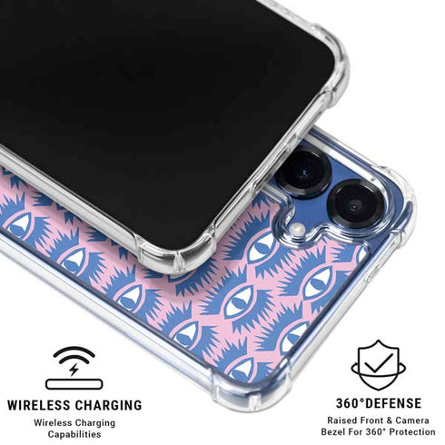 Bouffants and Broken Hearts Bold Eyes 2 Galaxy S25 Plus Clear Case