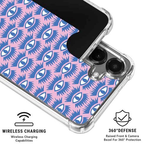 Bouffants and Broken Hearts Bold Eyes 2 Galaxy S26 Clear Case