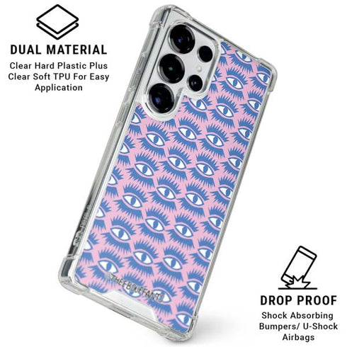 Bouffants and Broken Hearts Bold Eyes 2 Galaxy S26 Ultra Clear Case