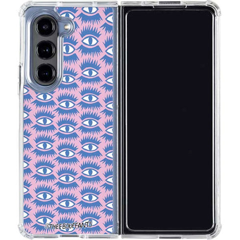 Bouffants and Broken Hearts Bold Eyes 2 Galaxy Z Fold5 5G Clear Case