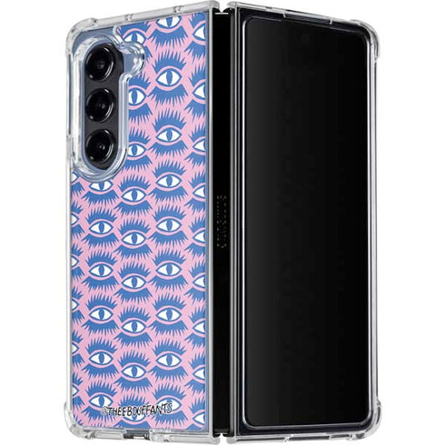 Bouffants and Broken Hearts Bold Eyes 2 Galaxy Z Fold5 5G Clear Case
