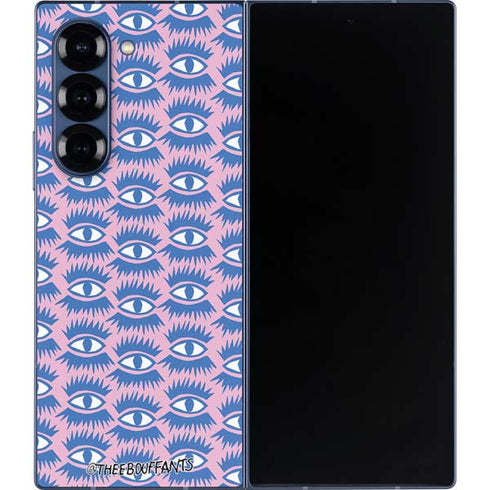 Bouffants and Broken Hearts Bold Eyes 2 Galaxy Z Fold6 Skin