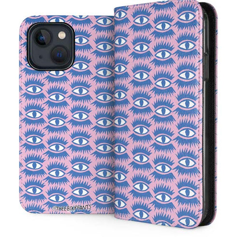 Bouffants and Broken Hearts Bold Eyes 2 iPhone 15 Plus Folio Case