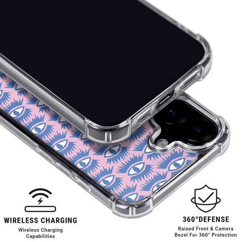 Bouffants and Broken Hearts Bold Eyes 2 iPhone 16 Plus Clear Case