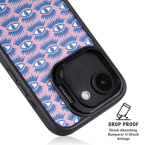 Bouffants and Broken Hearts Bold Eyes 2 iPhone 16e Kickstand Case