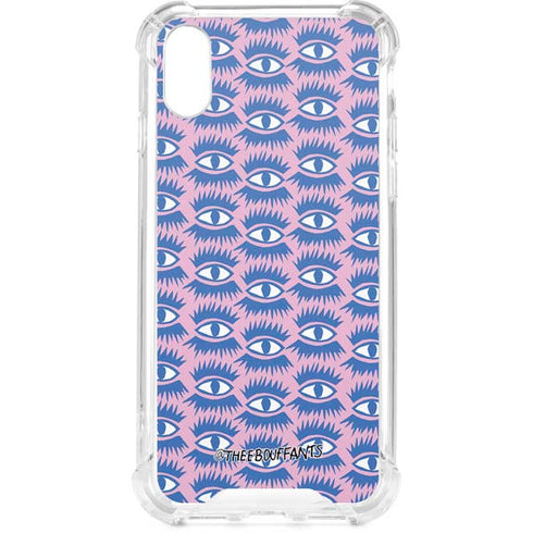 Bouffants and Broken Hearts Bold Eyes 2 iPhone XS Clear Case
