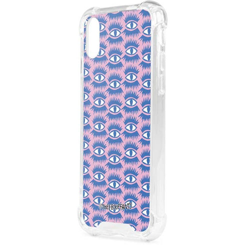 Bouffants and Broken Hearts Bold Eyes 2 iPhone XS Clear Case
