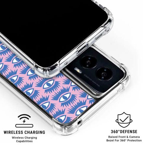 Bouffants and Broken Hearts Bold Eyes 2 Moto G Power 5G (2024) Clear Case