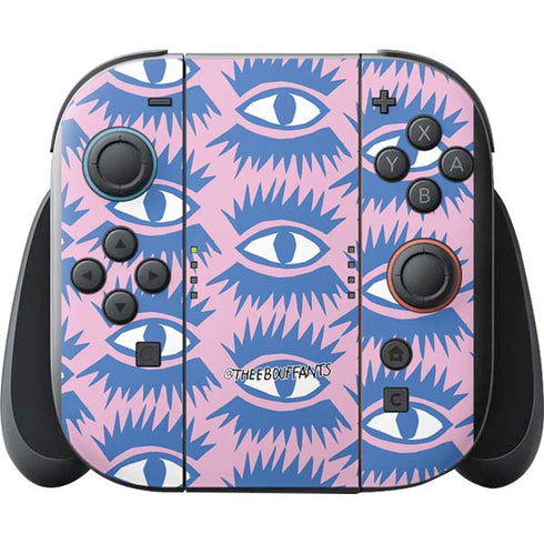 Bouffants and Broken Hearts Bold Eyes 2 Nintendo Switch 2 (2025) with Joy-Con Skin