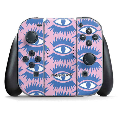 Bouffants and Broken Hearts Bold Eyes 2 Nintendo Switch (2017-2021) Joy-Con Controller Skin