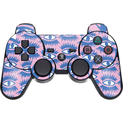 Bouffants and Broken Hearts Bold Eyes 2 PS3 Dual Shock wireless controller Skin