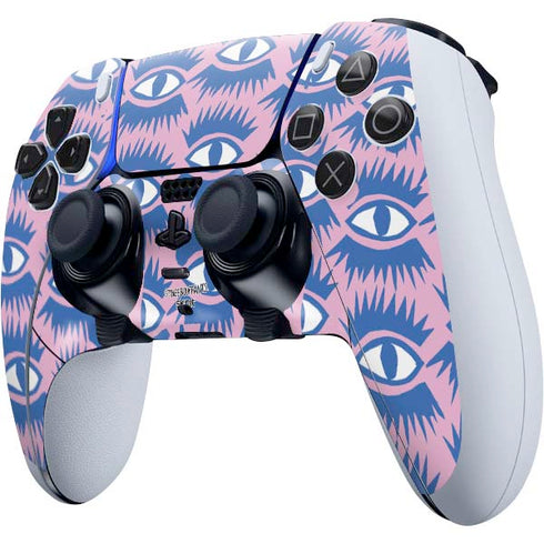 Bouffants and Broken Hearts Bold Eyes 2 PS5 DualSense Edge Pro Controller Skin
