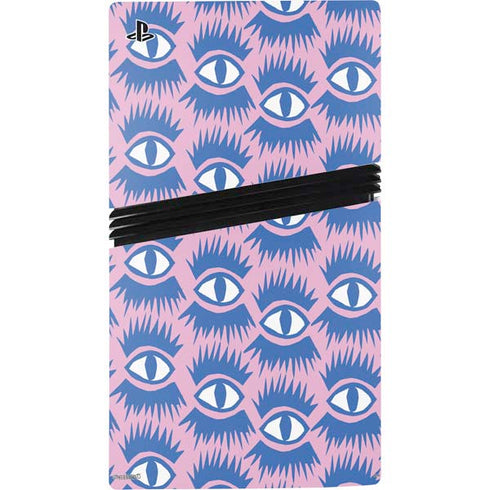 Bouffants and Broken Hearts Bold Eyes 2 PS5 Pro Disk Console Skin