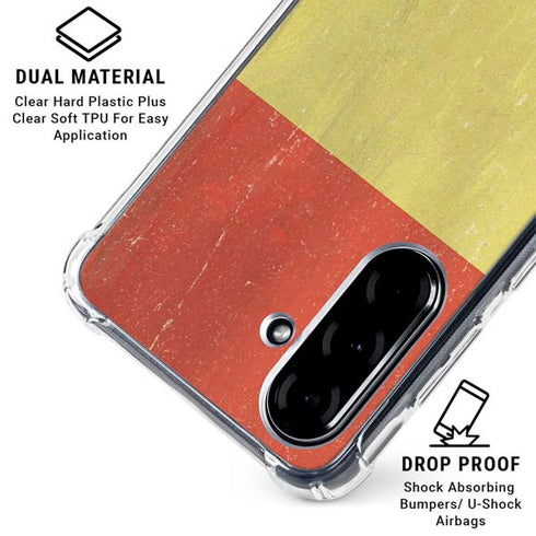 Bolivia Flag Distressed Galaxy A36 5G Clear Case