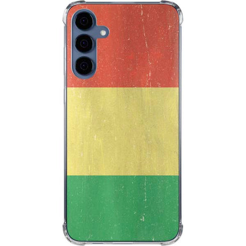 Bolivia Flag Distressed Galaxy A55 5G Clear Case