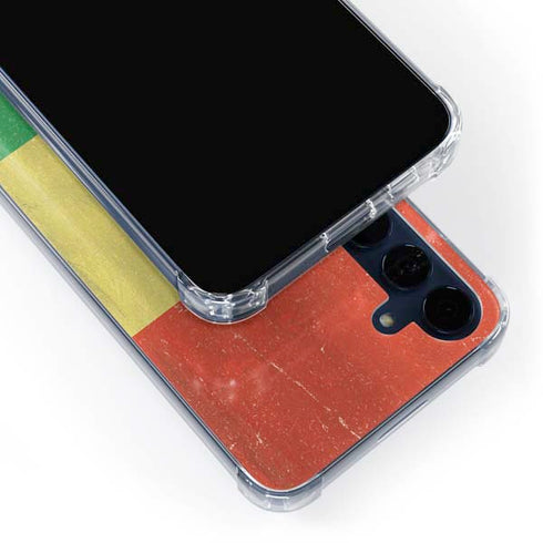 Bolivia Flag Distressed Galaxy A55 5G Clear Case