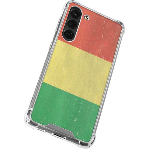 Bolivia Flag Distressed Galaxy S24 FE Clear Case