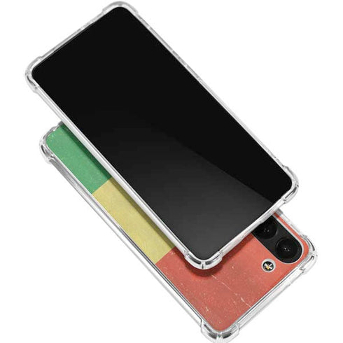 Bolivia Flag Distressed Galaxy S24 FE Clear Case