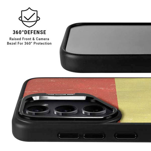 Bolivia Flag Distressed Galaxy S25 Plus Kickstand Case