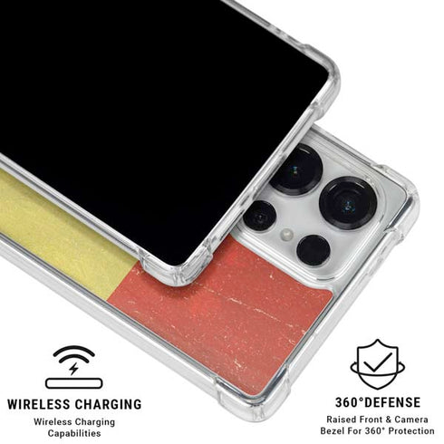 Bolivia Flag Distressed Galaxy S25 Ultra Clear Case