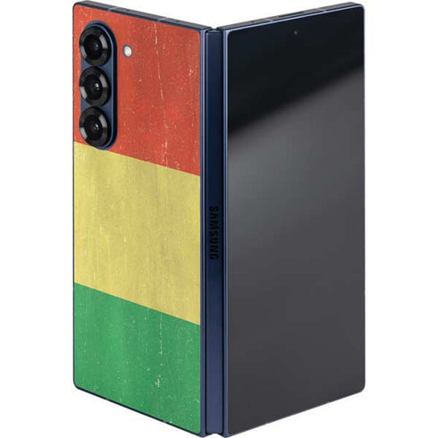 Bolivia Flag Distressed Galaxy Z Fold6 Skin