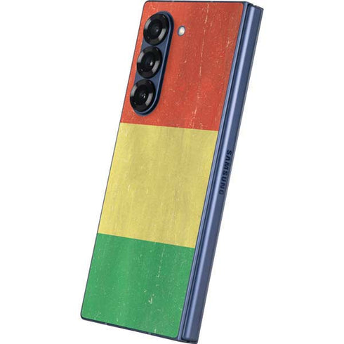 Bolivia Flag Distressed Galaxy Z Fold6 Skin