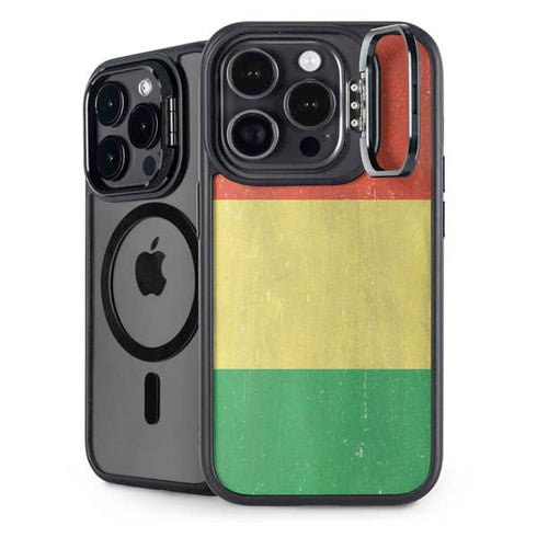 Bolivia Flag Distressed iPhone 13 Pro Max Kickstand Case