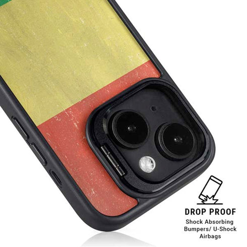 Bolivia Flag Distressed iPhone 14 Plus Kickstand Case
