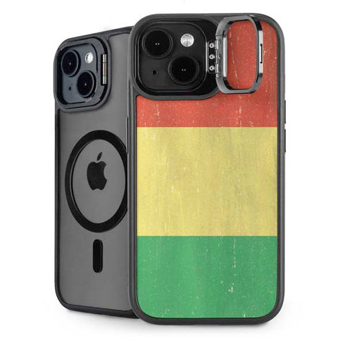 Bolivia Flag Distressed iPhone 15 Kickstand Case