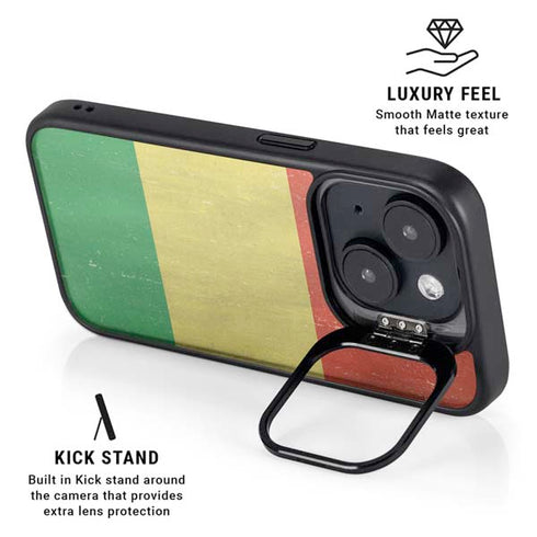 Bolivia Flag Distressed iPhone 15 Plus Kickstand Case