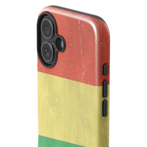 Bolivia Flag Distressed iPhone 16 Impact Case