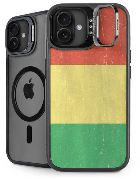 Bolivia Flag Distressed iPhone 16 Kickstand Case