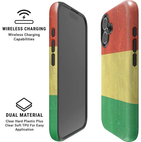 Bolivia Flag Distressed iPhone 16 Magsafe Impact Case