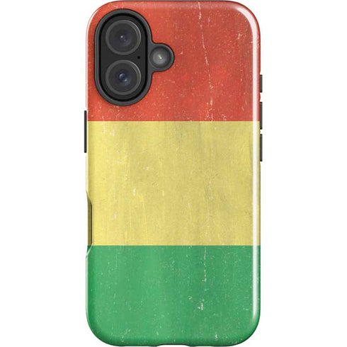 Bolivia Flag Distressed iPhone 16 Plus Impact Case