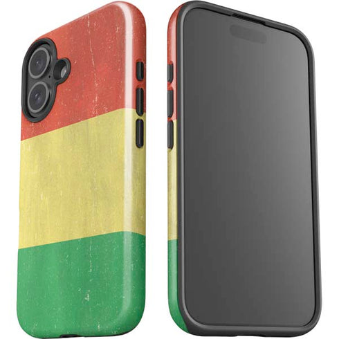 Bolivia Flag Distressed iPhone 16 Plus Impact Case