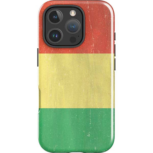 Bolivia Flag Distressed iPhone 16 Pro Max Impact Case