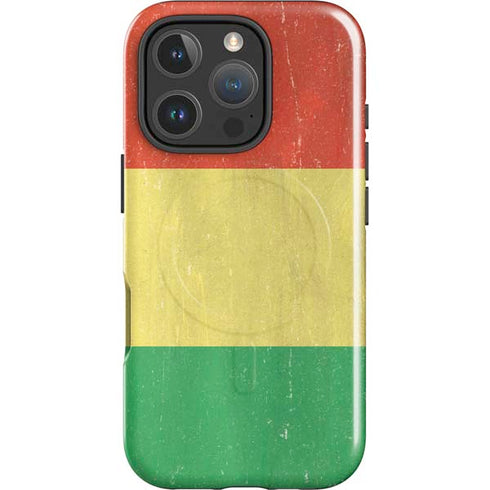 Bolivia Flag Distressed iPhone 16 Pro Max Magsafe Impact Case