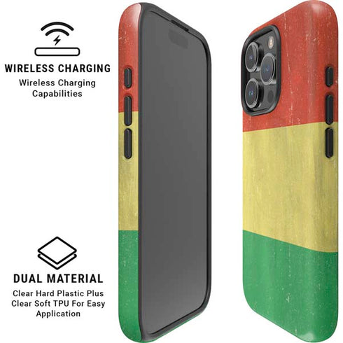 Bolivia Flag Distressed iPhone 16 Pro Max Magsafe Impact Case