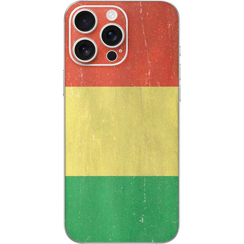 Bolivia Flag Distressed iPhone 16 Pro Max Skin