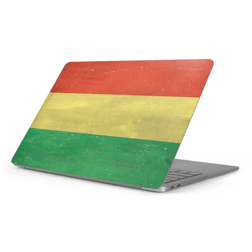 Bolivia Flag Distressed Apple MacBook Pro 16-inch Skin