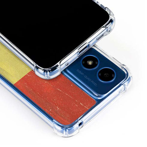 Bolivia Flag Distressed Moto G Play 4G (2024) Clear Case