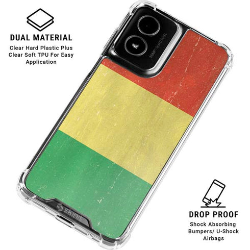 Bolivia Flag Distressed Moto G Power 5G (2024) Clear Case