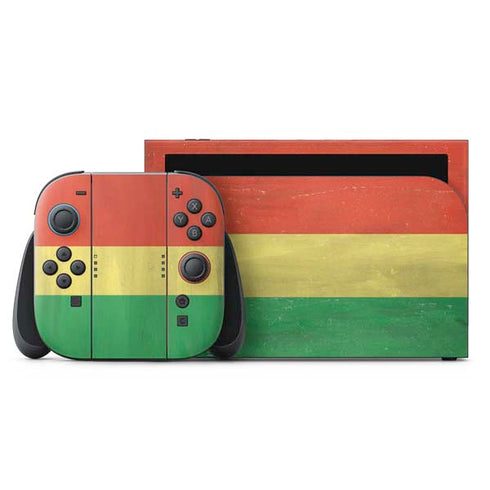 Bolivia Flag Distressed Nintendo Skins