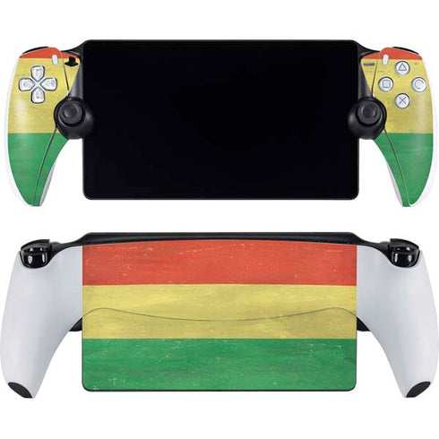 Bolivia Flag Distressed PlayStation Portal Remote Player Skin