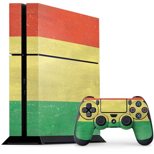 Bolivia Flag Distressed PlayStation PS4 Skins