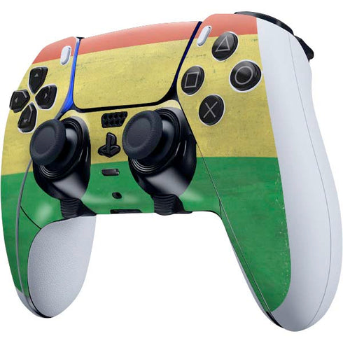Bolivia Flag Distressed PS5 DualSense Edge Pro Controller Skin