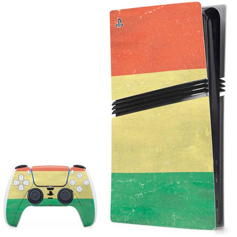 Bolivia Flag Distressed PS5 Pro Bundle Skin