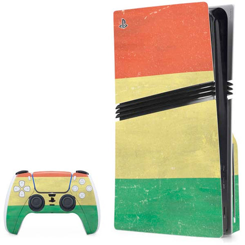 Bolivia Flag Distressed PlayStation PS5 Skins