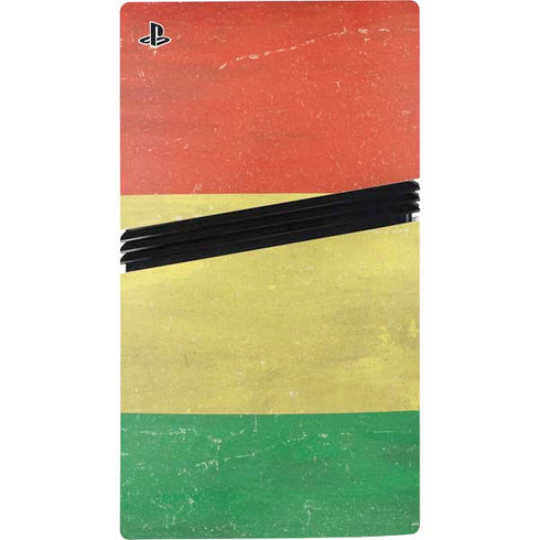 Bolivia Flag Distressed PS5 Pro Disk Console Skin